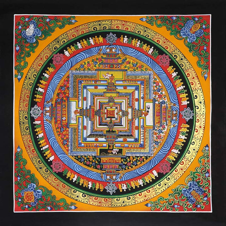 Buddha Stonesチベットタンカ画 祝福 手作り装飾