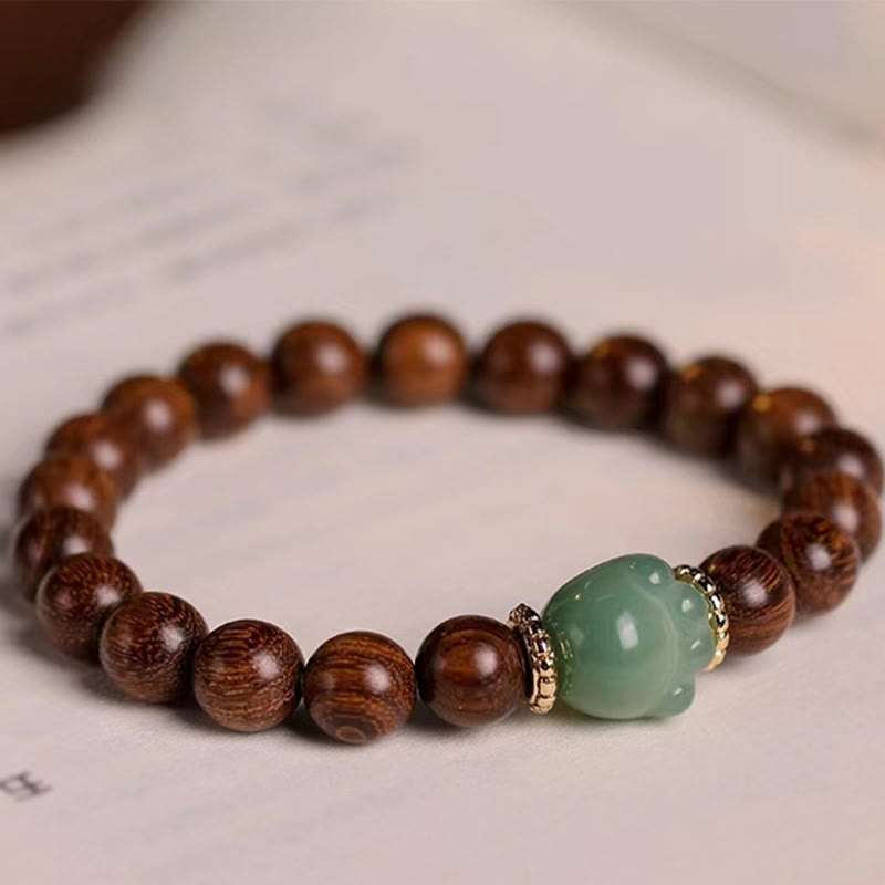 Buddha Stonesサンダルウッドの愛らしい猫の足跡守護ブレスレット - image 5