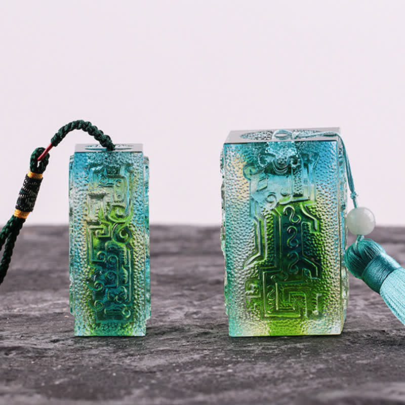 風水手作りLiuliクリスタルアートピースホームオフィス装飾 - image 1