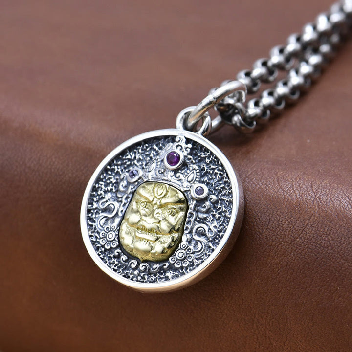 Buddha Stones925 スターリングシルバー ザキラム 富の女神 ドルジェ ヴァジュラ スピリチュアルネックレス ペンダント - image 5