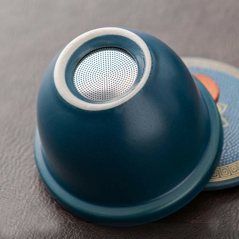 Buddha Stonesの花 中国 功夫陶器 ティーポット ポータブル アウトドア 旅行用 ティーセット バッグ - image 5