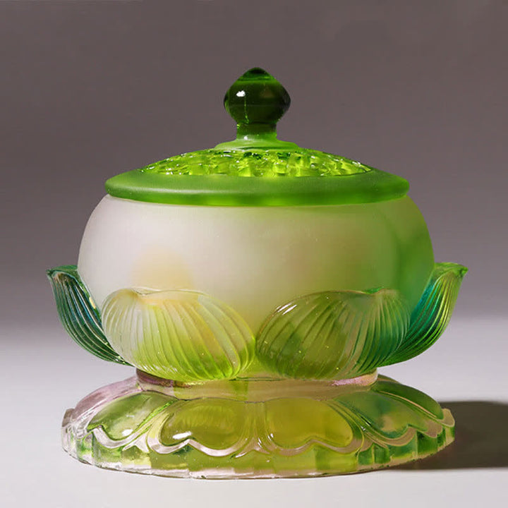 風水蓮手作りLiuliクリスタルアートピースホームオフィスの装飾品 - image 16