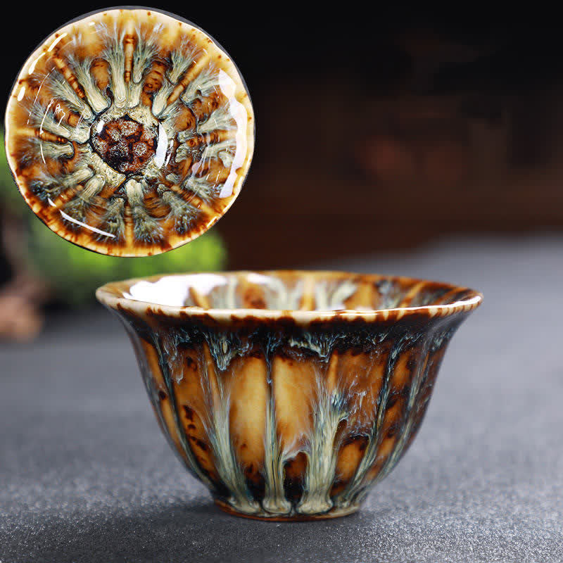 Buddha Stonesカラフル セラミック ティーカップ ホームオフィス ティーカップ - タン - image 89