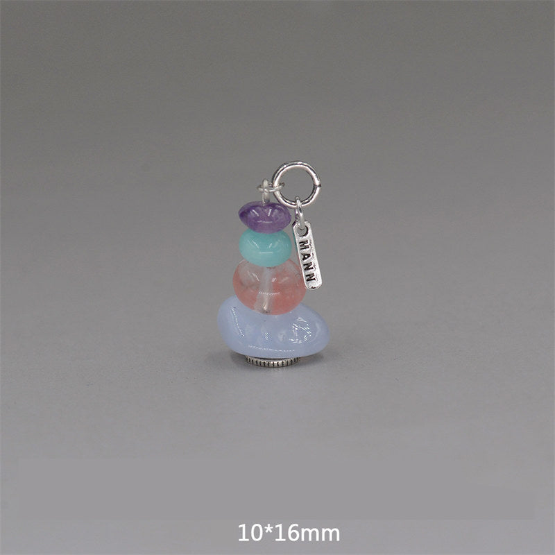 Buddha Stones禅ケアン ラブラドライト 各種クリスタル 落ち着いたペンダントネックレス