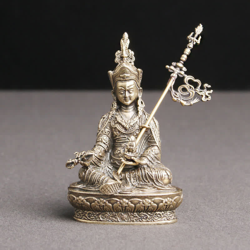 パドマサンバヴァ仏像 静寂の銅像 装飾 寺院装飾 - image 5