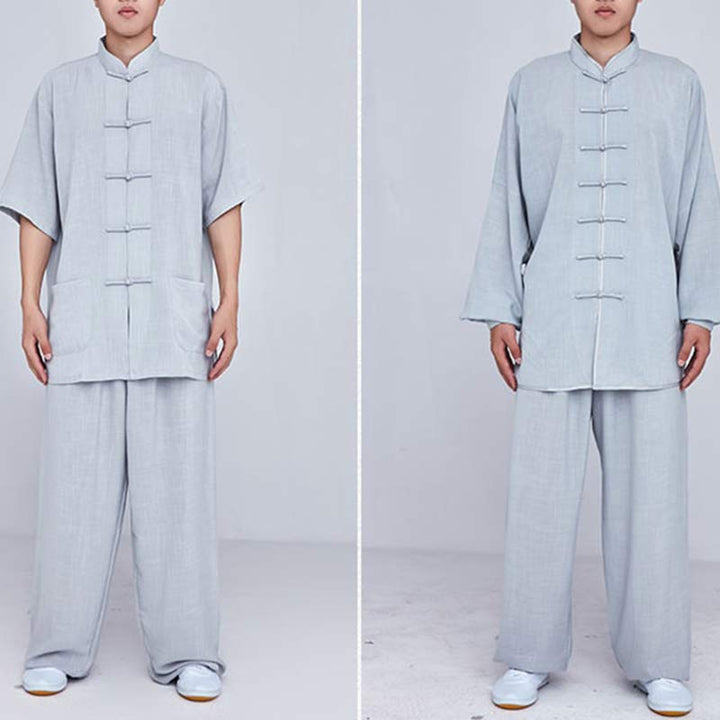 Buddha Stones瞑想禅祈りスピリチュアル太極拳気功練習ユニセックス刺繍服セット - image 31