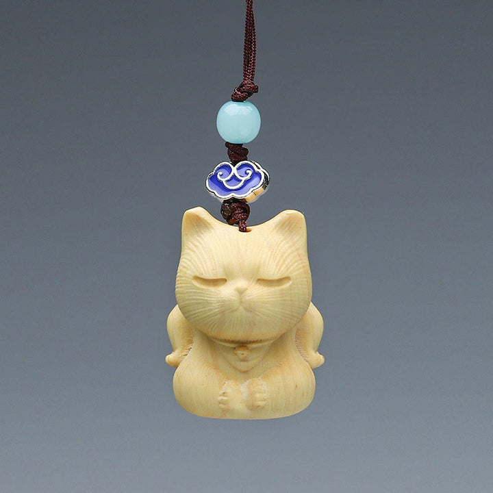 Buddha Stones緑 白檀 ミニ かわいい 動物 ウサギ 猫 鹿 クジラ 繁栄 携帯電話 吊り下げ 飾り - image 12