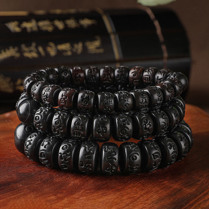 Buddha Stones チベット雷木 守護お守りブレスレット