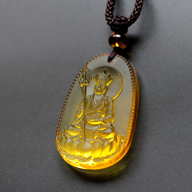 Buddha Stones地蔵仏リウリ クリスタル セレニティ アミュレット ネックレス ペンダント