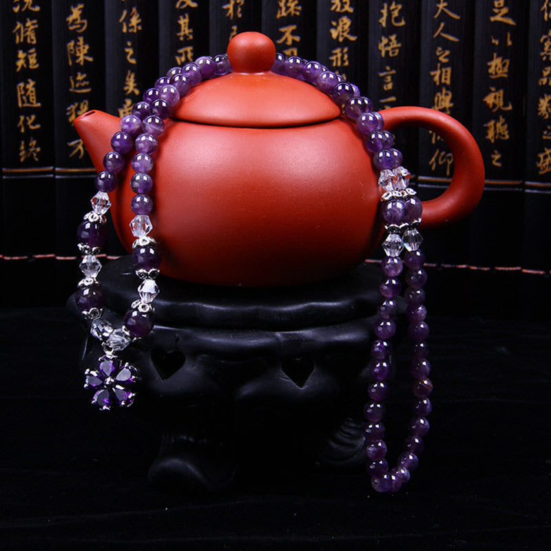 Buddha Stonesチベットアメジスト祝福ブレスレット