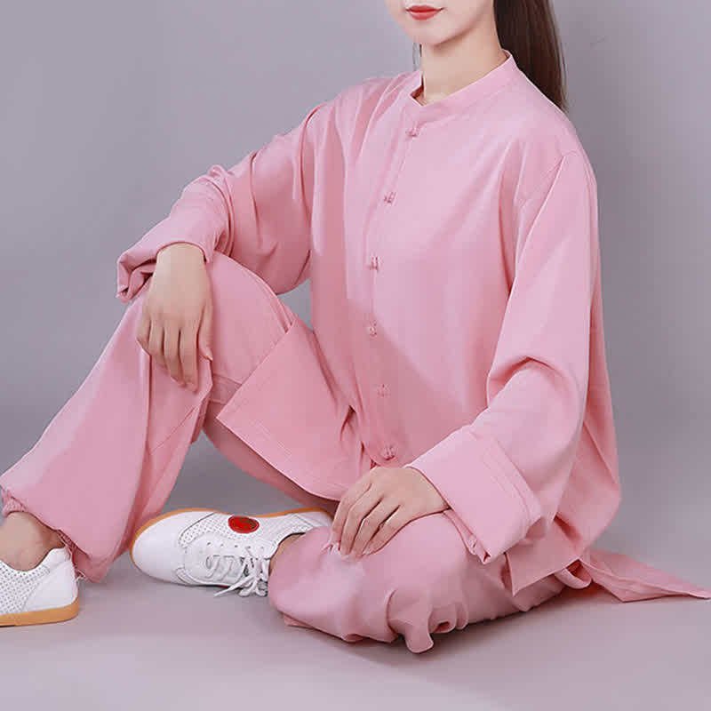 Buddha Stones太極拳 気功 瞑想 祈り スピリチュアル 禅 練習 ユニセックス コットン リネン 服 セット - image 12