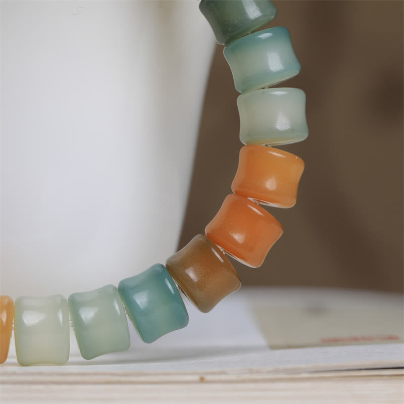 Buddha Stonesカラフルな菩提樹の実 猫の足跡 知恵のブレスレット - image 5