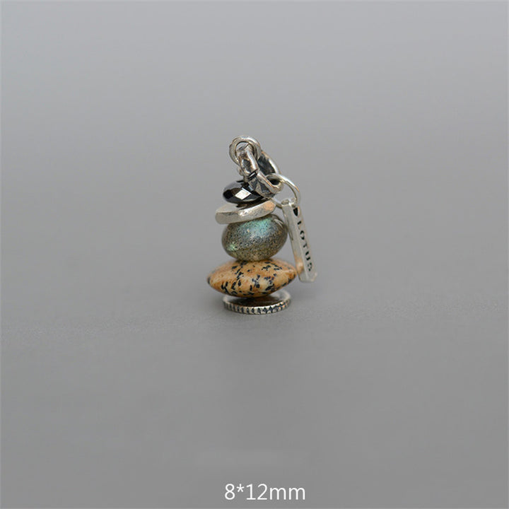 Buddha Stones禅ケアン ラブラドライト 各種クリスタル 落ち着いたペンダントネックレス