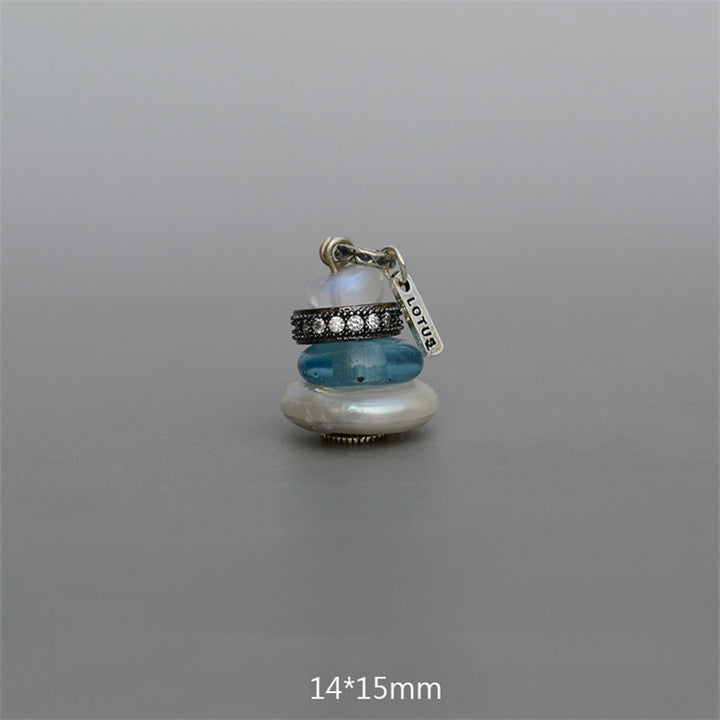 Buddha Stones禅ケアン ラブラドライト 各種クリスタル 落ち着いたペンダントネックレス