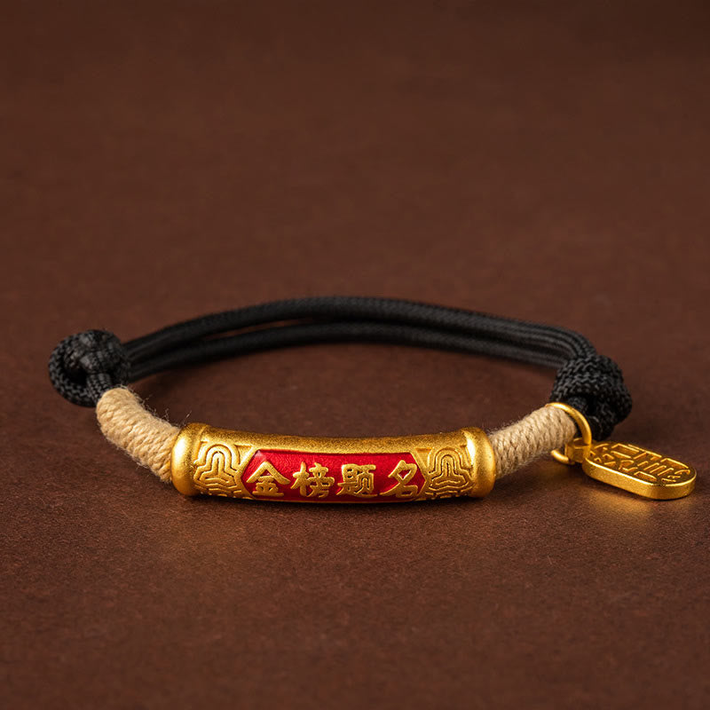 Buddha Stones999 スターリングシルバー チベット ハンドメイドオーム・マニ・パドメ・フムフーキャラクター トップランクキャラクター 幸運編みブレスレット