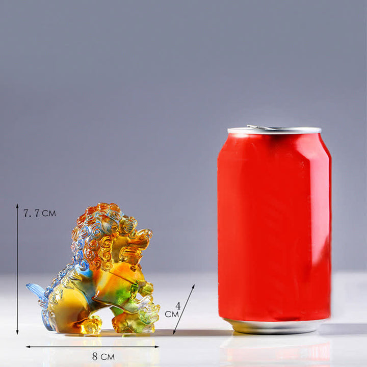 手作りのLiuliクリスタルライオンアートピースの強さホームオフィスの装飾 - image 14