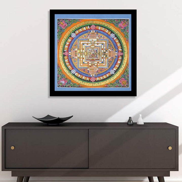 Buddha Stonesチベットタンカ画 祝福 手作り装飾 - image 1