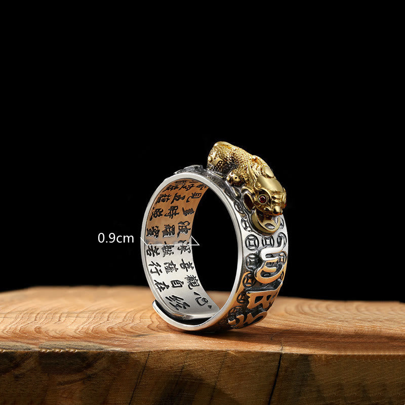 Buddha Stonesチベット 990 スターリングシルバーオーム・マニ・パドメ・フムドルジェ ヴァジュラ 般若心経 彫刻 富の指輪 - image 7