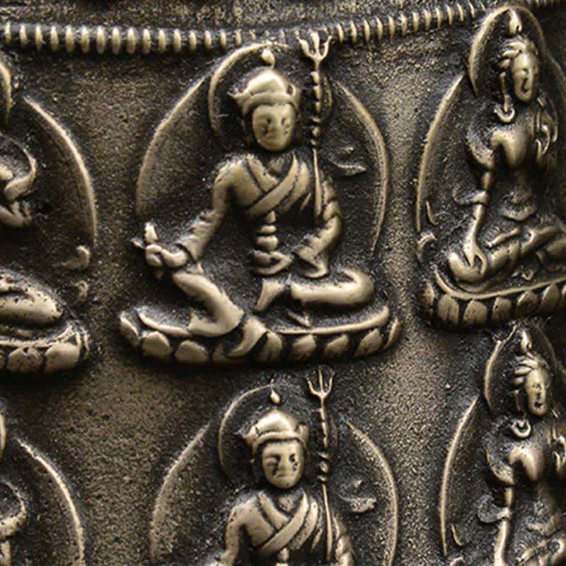 チベット彫刻仏龍風鈴銅製幸運壁掛け装飾 - image 6