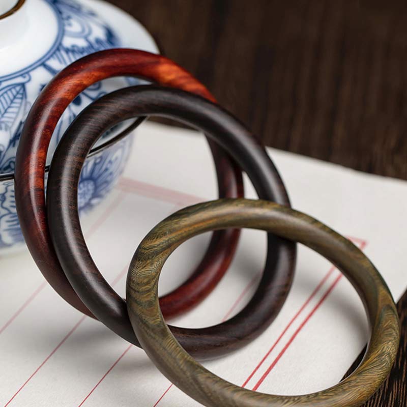 Buddha Stonesチベット小葉紫檀緑檀守護ブレスレットバングル - image 1