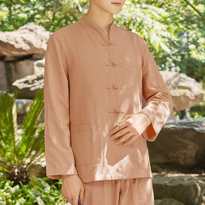 Buddha Stonesスピリチュアル 禅 ヨガ 瞑想 祈り 服 メンズセット - サンディブラウン - US/UK/AU48、 EU58 (6XL) - image 10