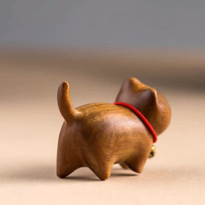 Buddha Stones緑白檀小葉紫檀かわいい猫の動物 心を落ち着かせる平和の装飾 - image 6