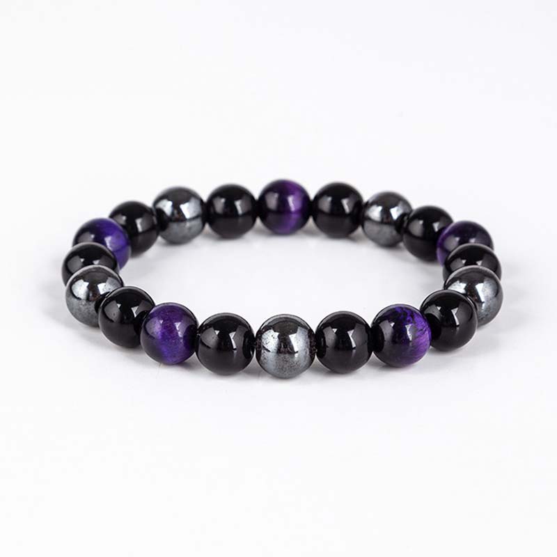 Buddha Stonesチベットタイガーアイブレスレットネックレスセット