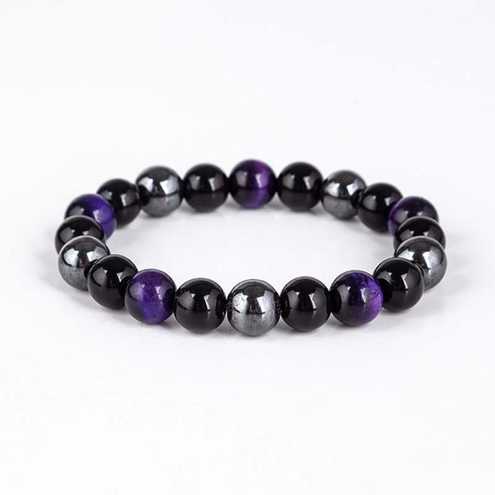 Buddha Stonesチベットタイガーアイブレスレットネックレスセット