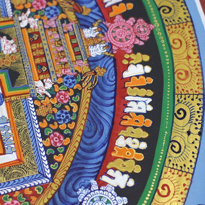Buddha Stonesチベットタンカ画 祝福 手作り装飾 - image 4