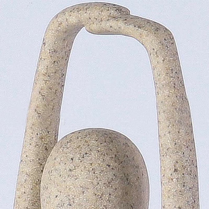抽象的なヨガ瞑想エクササイズ樹脂スピリチュアルフィギュア彫刻デスク装飾