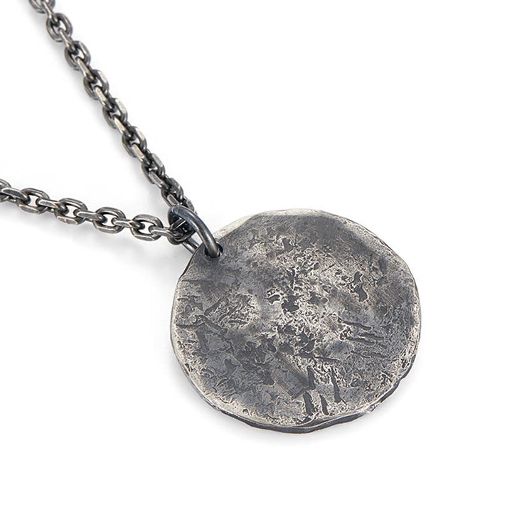 Buddha Stones990 スターリングシルバー 陰陽 ハンマーテクスチャ ハーモニーネックレスペンダント - image 7