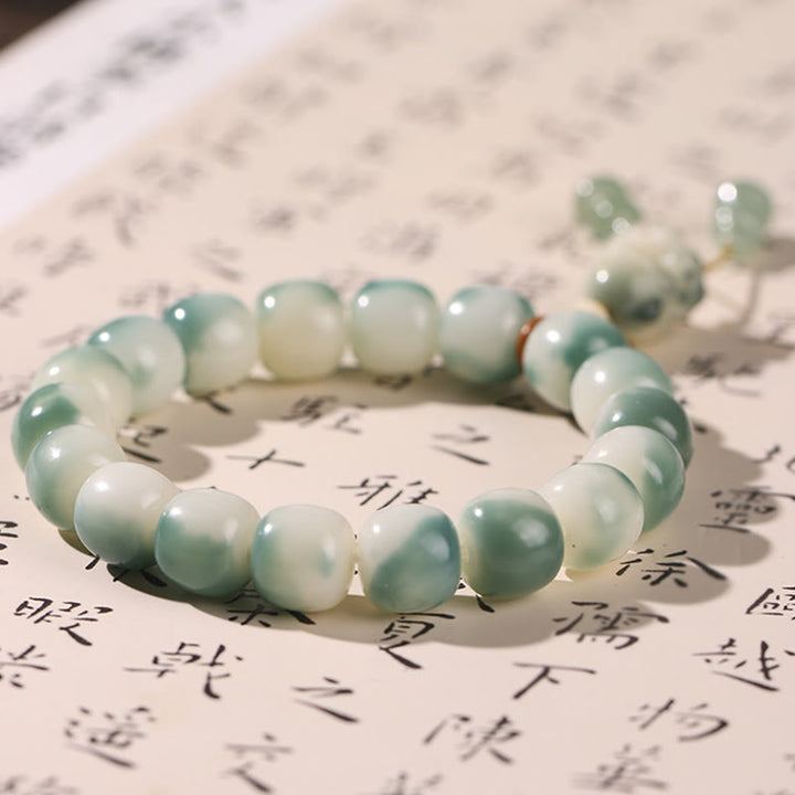 Buddha Stonesグラデーション菩提樹九尾狐猫の爪松ぼっくり平和ブレスレット - image 7