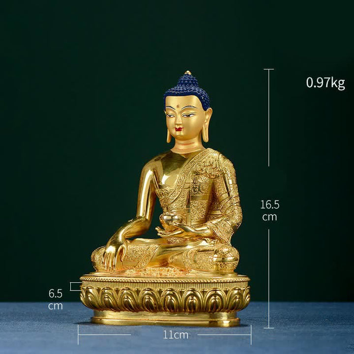 釈迦牟尼仏像悟りの銅像家へのお供え装飾