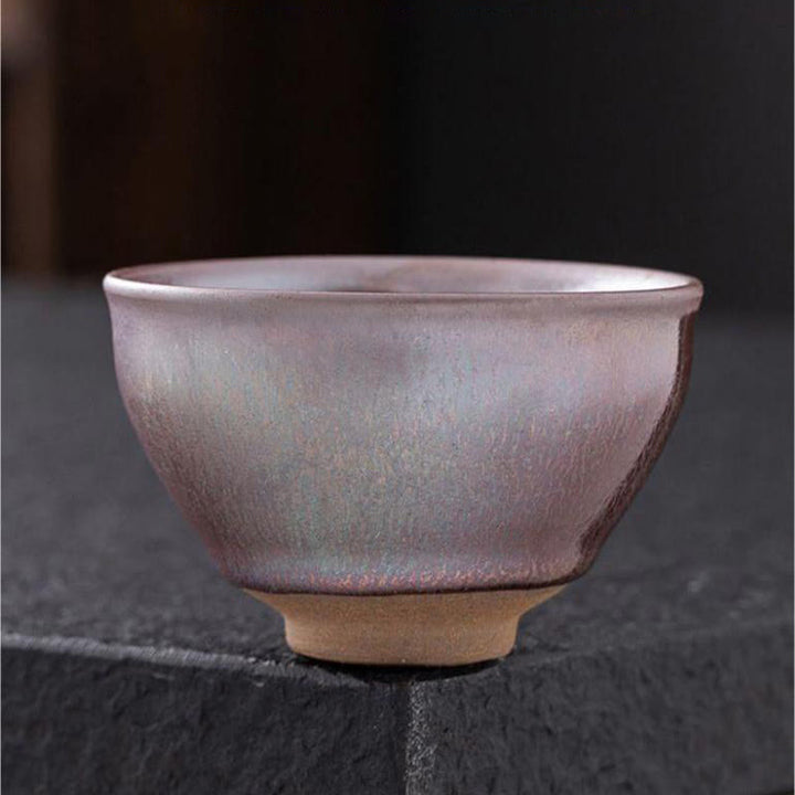 Buddha Stones中国ピンクゴールド Jianzhan 磁器ティーカップカンフーティーカップ