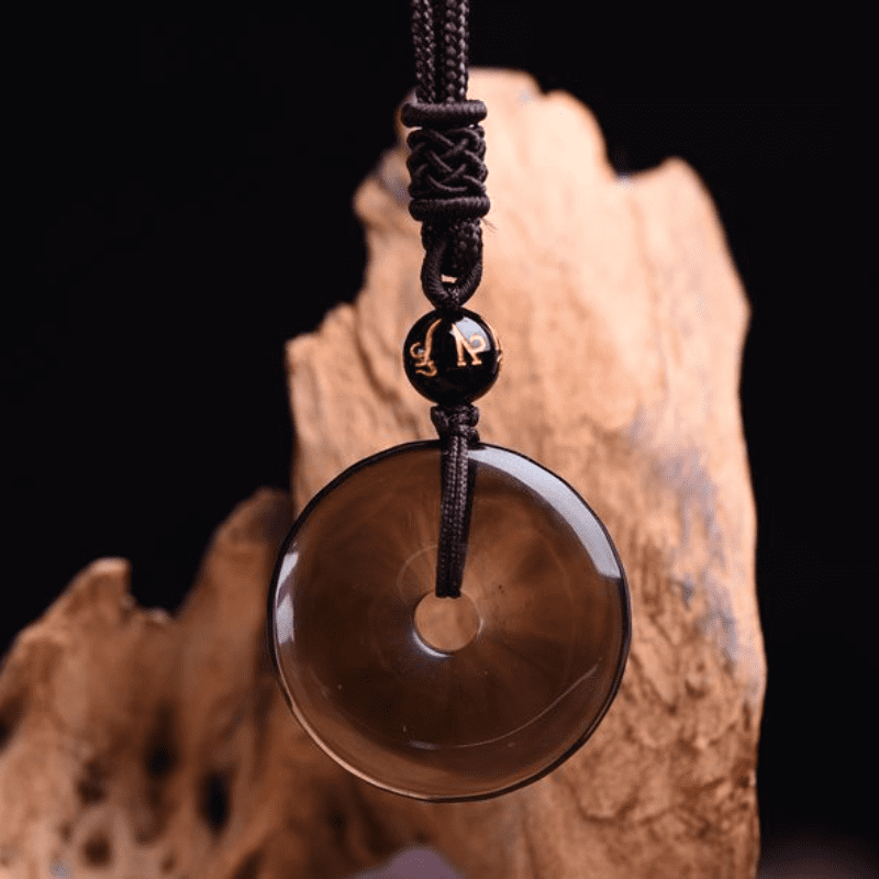 Buddha Stones チベット産黒曜石の守護ネックレス