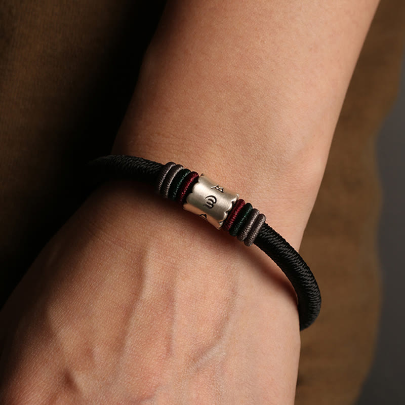 Buddha Stones999スターリングシルバーオーム・マニ・パドメ・フムピース マグネットバックルブレスレット - image 10