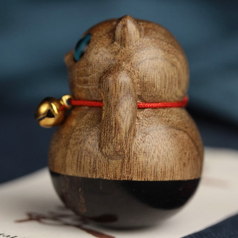 Buddha Stonesミニ招き猫子猫フィービー・ジェンナン木製祝福飾り - image 11