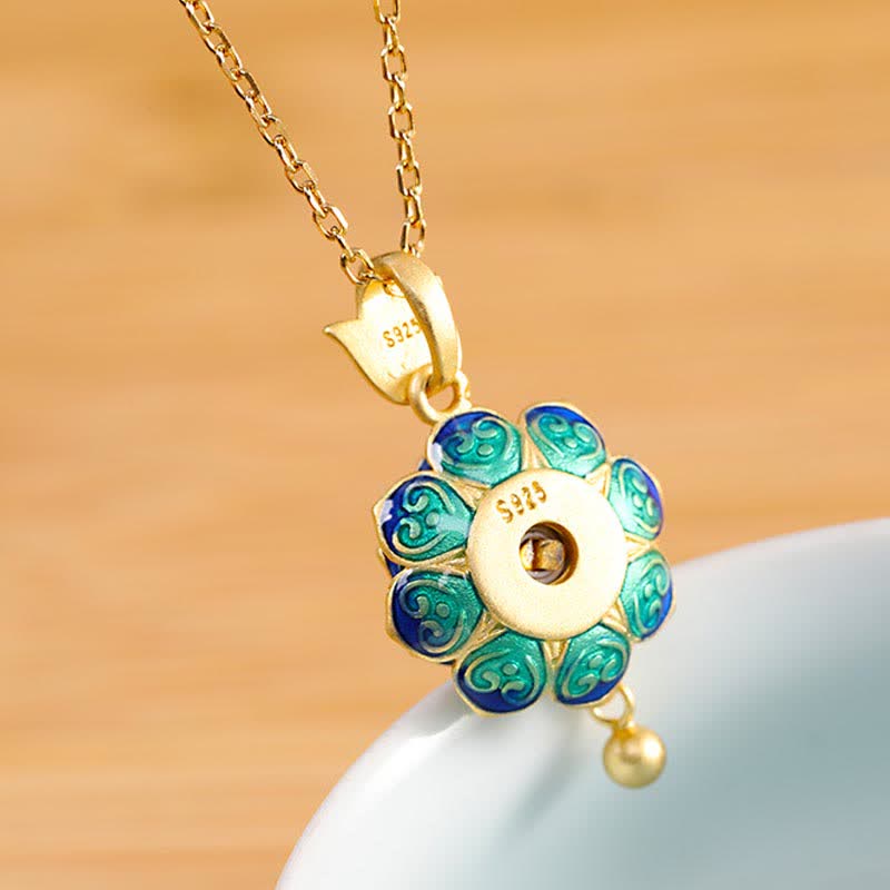 925スターリングシルバー チベット ロータス祈祷ホイール赤瑪瑙 悟りのネックレスペンダント - image 3