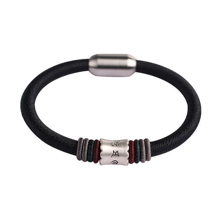 Buddha Stones999スターリングシルバーオーム・マニ・パドメ・フムピース マグネットバックルブレスレット - image 11