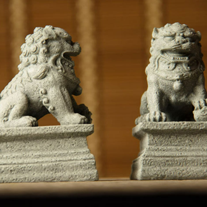 Buddha Stones獅子 福福犬 象 魔除け 祝福 室内装飾 - image 8
