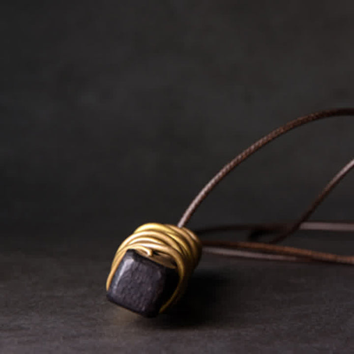 Buddha Stones、チベット産黒檀、真鍮製、バランスピースネックレスペンダント - image 9