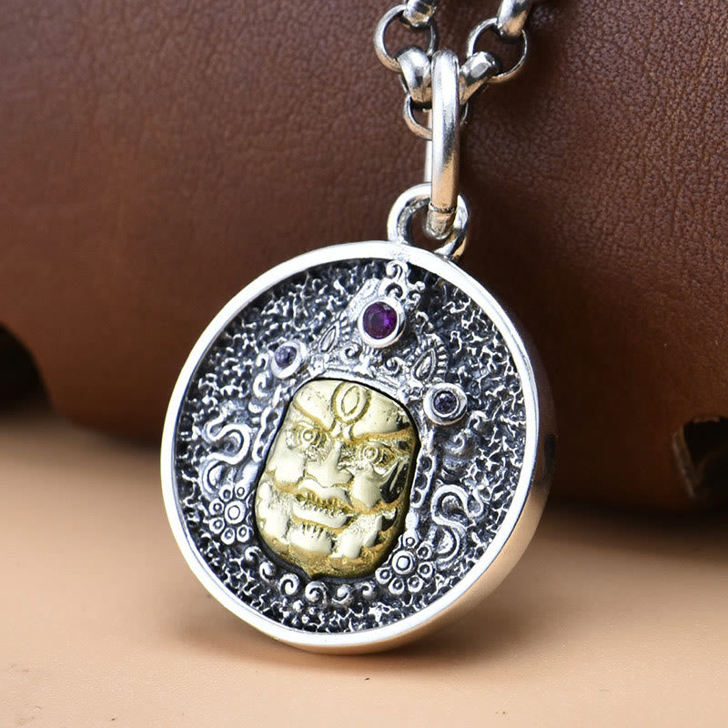 Buddha Stones925 スターリングシルバー ザキラム 富の女神 ドルジェ ヴァジュラ スピリチュアルネックレス ペンダント - image 0