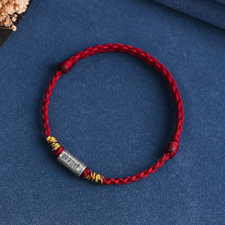 Buddha Stones手作り 925スターリングシルバー 万事うまくいくデザイン 保護力 強度 ブレスレット アンクレット